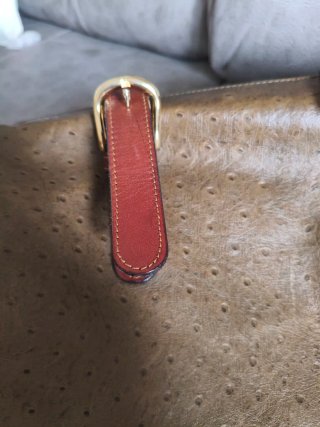 Bolso de viaje vintage Yannci piel avestruz