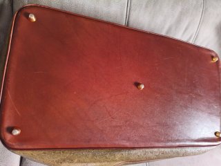 Bolso de viaje vintage Yannci piel avestruz