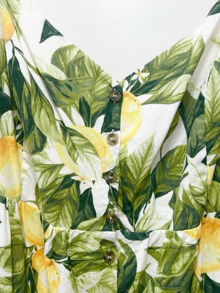 Vestido H&M Hojas y Limones Talla 3XL