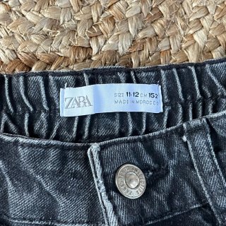 Pantalón vaquero negro, talla 11/12, Zara