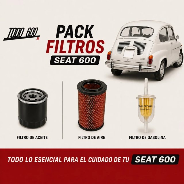 Pack Filtros Seat 600 Aceite Aire Gasolina