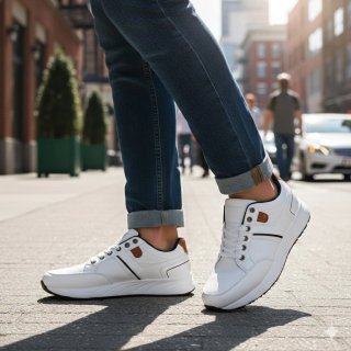 Scarpe uomo SNEAKERS bianche 40 A 45