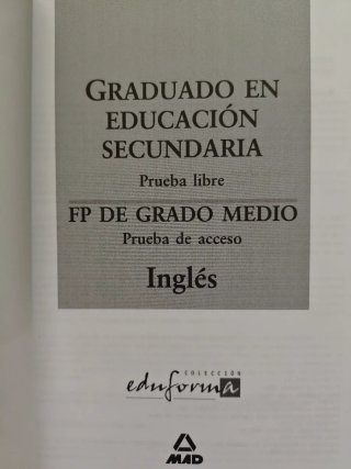 Lengua extranjera: inglés. Graduado en educació...