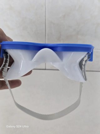 Máscara de natación infantil azul
