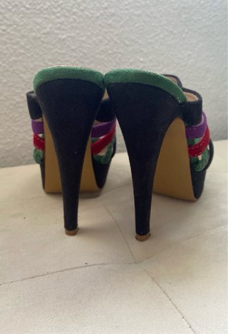 Tacones de plataforma multicolor