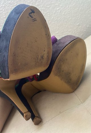 Tacones de plataforma multicolor