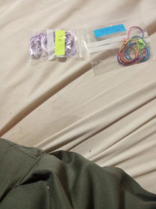 Pulseras de gomas elásticas azules