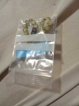 Pulseras de gomas elásticas azules