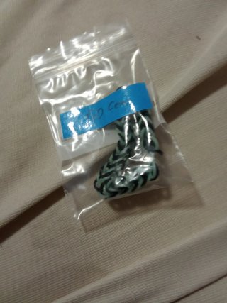 Pulseras de gomas elásticas azules