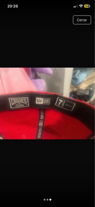 Gorra New Era x Crooks & Castles Roja y Negra
