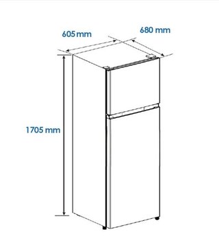 FRIGORÍFICO NUEVO ASPES 2PTAS AF17601ENF 170X60X68