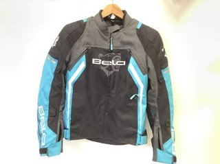 Chaqueta Moto Bela Negra y Azul