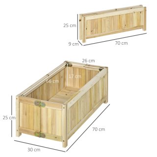 Jardinera de Madera Plegable