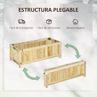 Jardinera de Madera Plegable