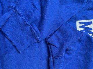 Felpa uomo blu con stampa