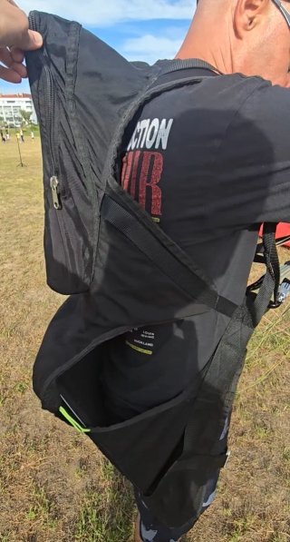 Cadeira treino para parapente.