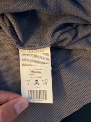 Jersey gris manga larga scalpers
