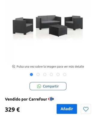 Conjunto de salón de jardín