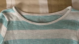 Jersey Verano Rayas Teal y Blanco