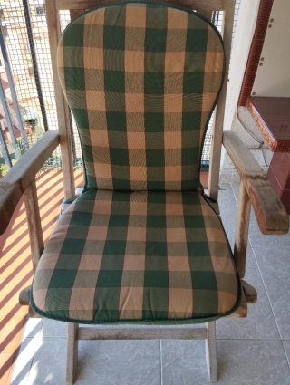 Pack 2 Cojines respaldo alto para silla exterior