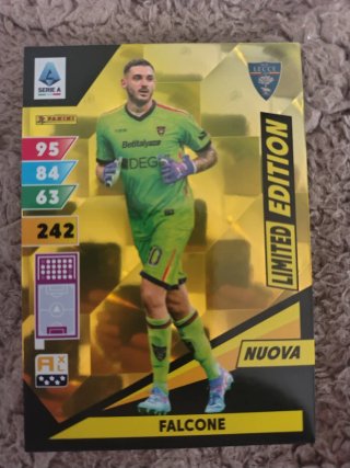 Carta Limited Edition Falcone Adrenalyn Panini