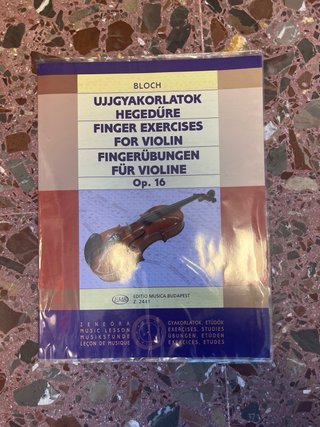 Lote 4 libros de violín forrados
