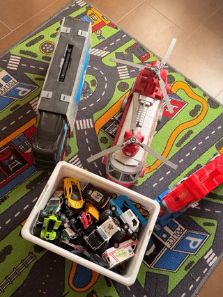 Alfombra juegos para coches Conjunto juguetes