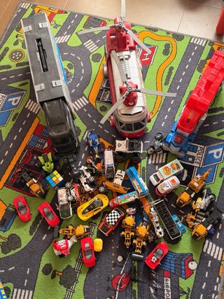 Alfombra juegos para coches Conjunto juguetes