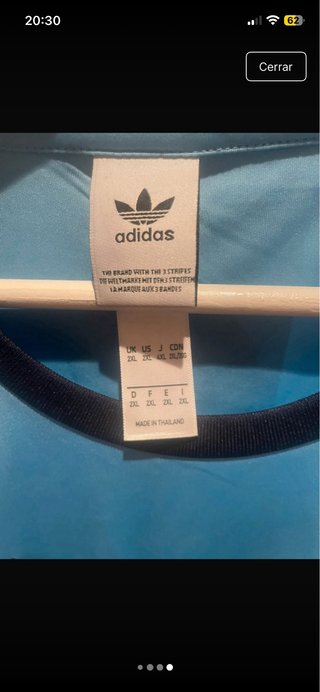 Camiseta Adidas x Oasis Azul y Negra
