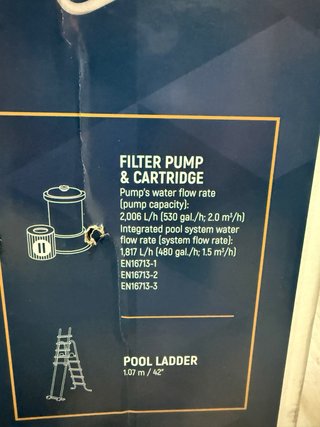 Filtro para piscina de plástico