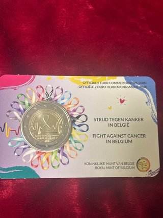 Moneda 2€ Bélgica 2024 Lucha contra el Cáncer