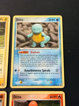 Lote 4 Cartas Pokémon Ditto (Varias) Italianas