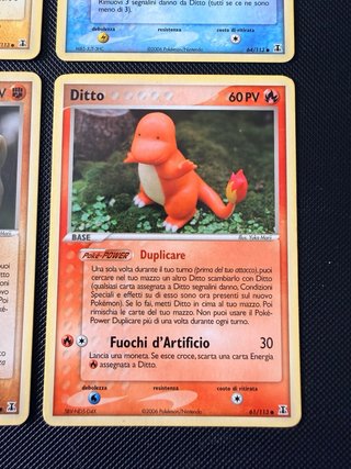 Lote 4 Cartas Pokémon Ditto (Varias) Italianas