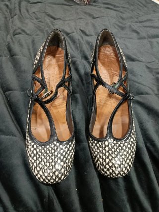 Zapatos Chie Mihara T-Strap Piel Estampada