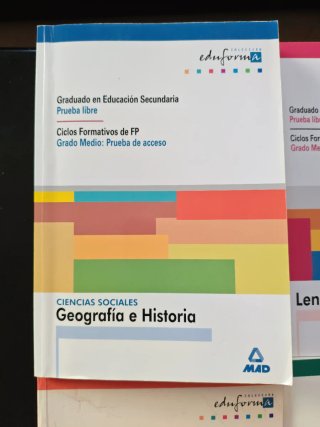 Libros graduado ESO prueba libre. Acceso FP.