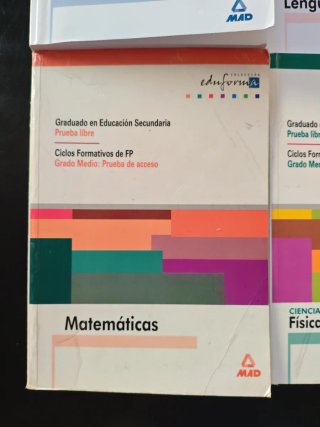 Libros graduado ESO prueba libre. Acceso FP.