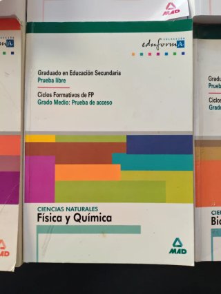 Libros graduado ESO prueba libre. Acceso FP.