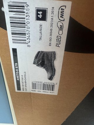 Botas de Seguridad Trueno Talla 44