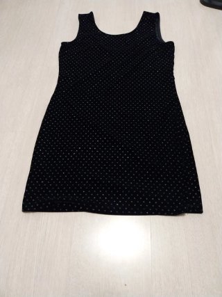 Vestido negro con brillos