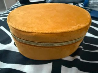 Estuche neceser MyLittleBox marrón y dorado NUEVO