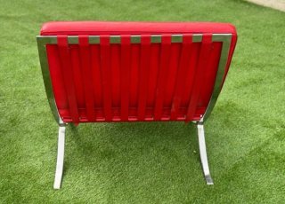 Poltrone Barcelona Pelle Rossa