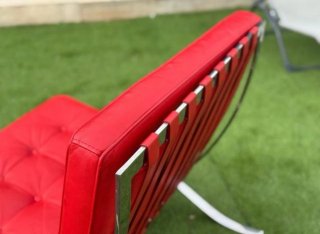 Poltrone Barcelona Pelle Rossa