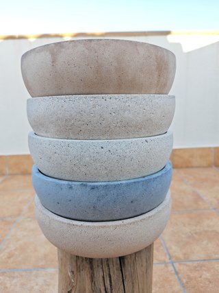 Maceteros de cemento para suculentas/cactus/bonsái
