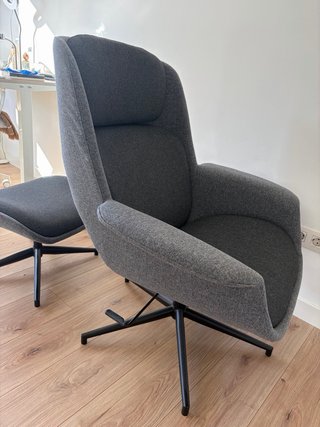 Sillón Ikea Aleby con reposapiés