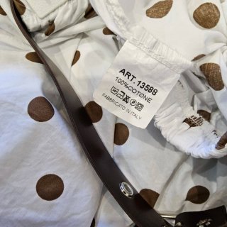 Pantalón bombacho topos marrones