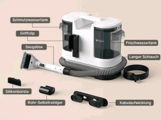Máquina Limpieza Tapicerías telas y muebles
