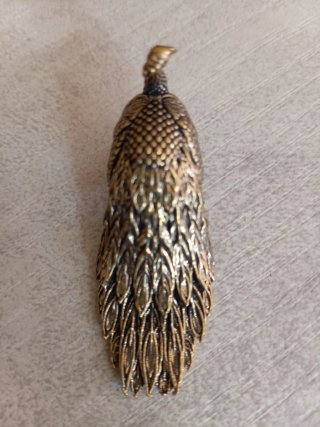 Pavo real miniatura vintage nuevo