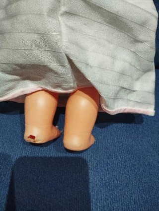Muñeca comunión Jesmar rubia vestido blanco