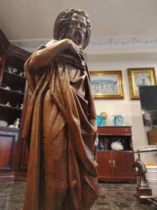 Estatua Madera San Pablo