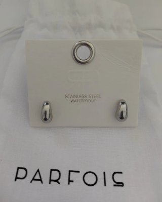 Pendientes gota de acero inoxidable